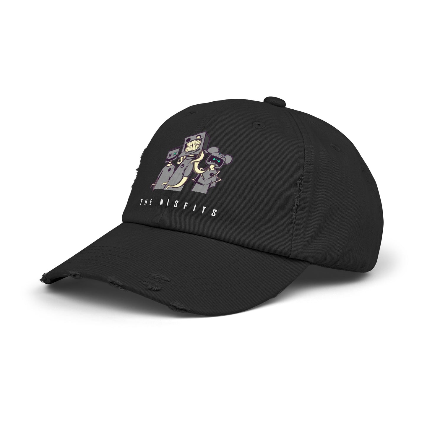 "The Misfits" Distressed Hat/Face Cap for Outdoors - Blancheur Print