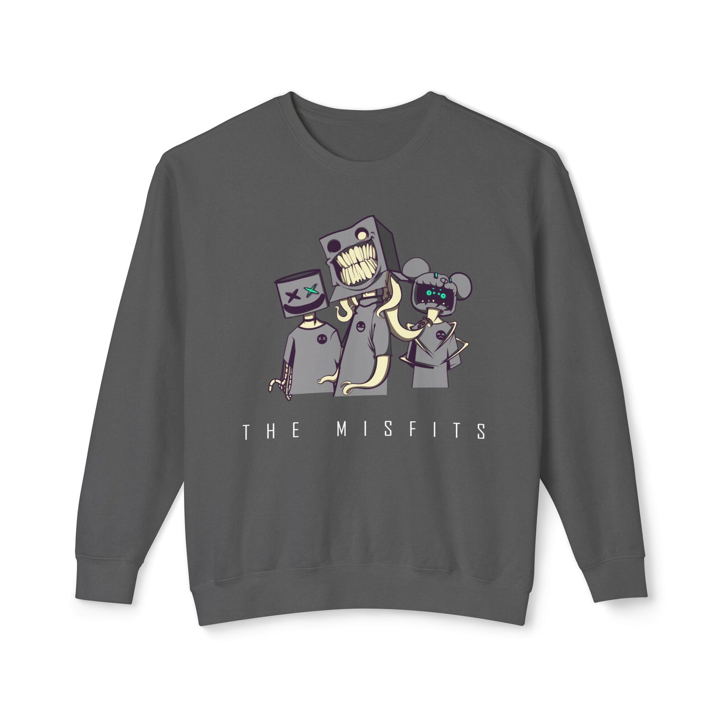 "The Misfits" White Sweatshirt - Blancheur Print