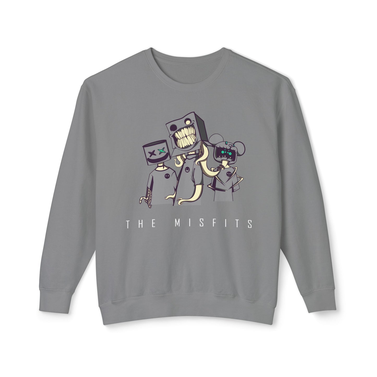 "The Misfits" White Sweatshirt - Blancheur Print