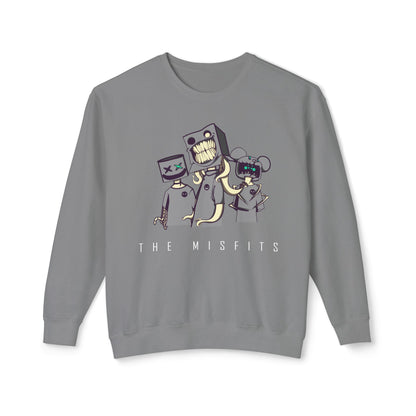 "The Misfits" White Sweatshirt - Blancheur Print