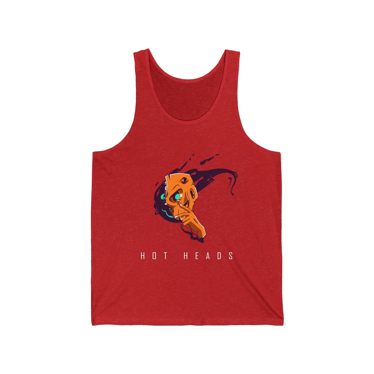 "Hotheads" Jersey Tank Top - Blancheur Print