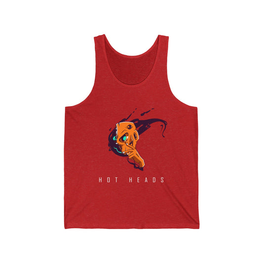 "Hotheads" Jersey Tank Top - Blancheur Print