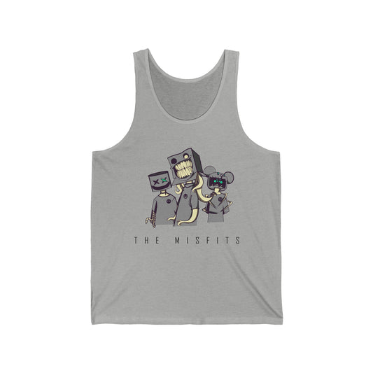 "The Misfits" Sleeveless Tank Top - Noir Print