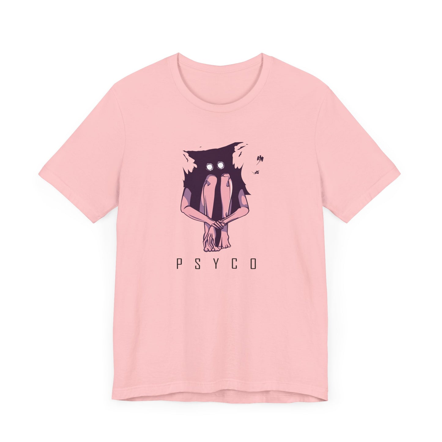 "Psyco"  Short Sleeve T-shirt - Noir Print