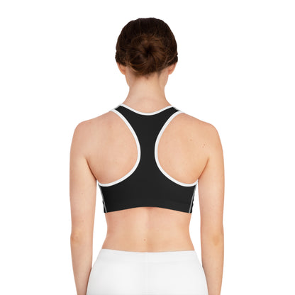 "Misfits" Sports Bra  - Striped Print