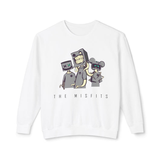 "The Misfits" White Sweatshirt - Noir Print