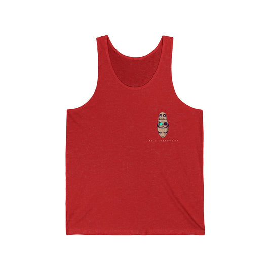 "Multipersonality" Totem Tanktop - Mini Blancheur Print