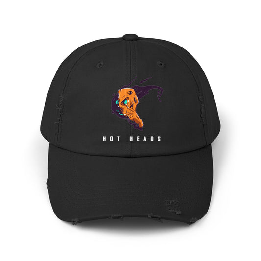 "The Hot Heads" Distressed Hat/Face Cap for Outdoors - Blancheur Print