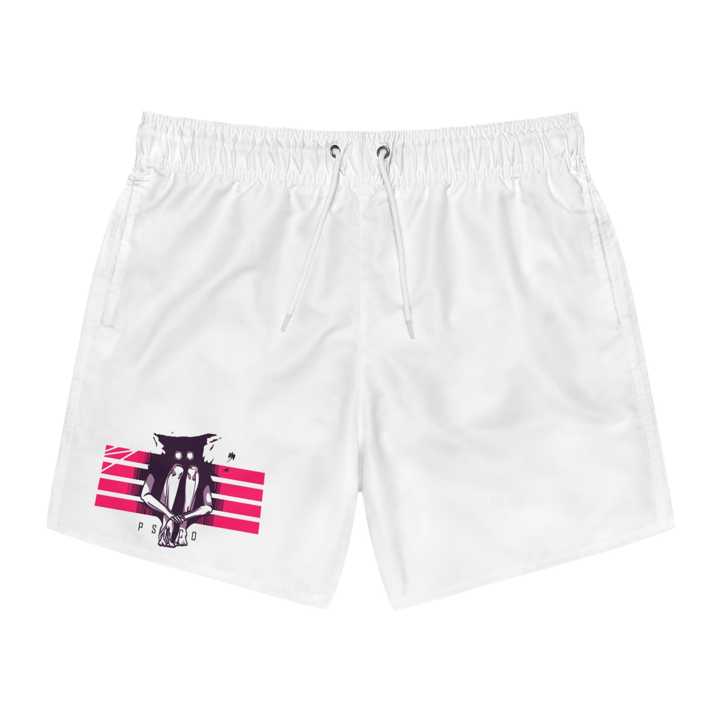 "Pysco" Swim Shorts - Striped Print