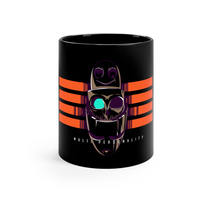 Multi-personality 11oz Black Mug