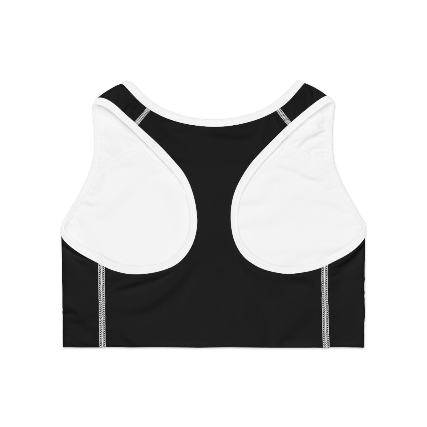 "Misfits" Sports Bra  - Striped Print