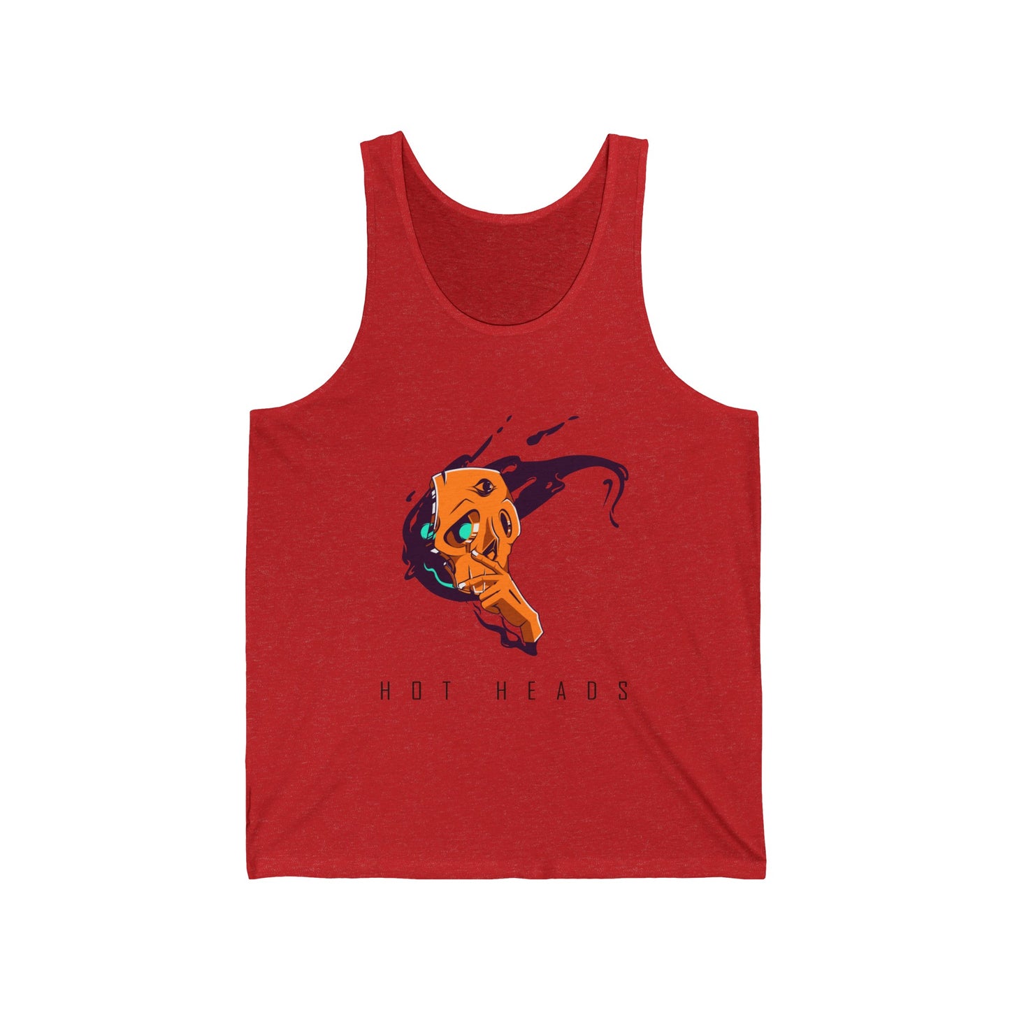 "Hotheads" Jersey Tank Top - Noir Print