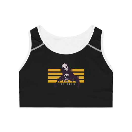 "Doug" Sports Bra  - Striped Print